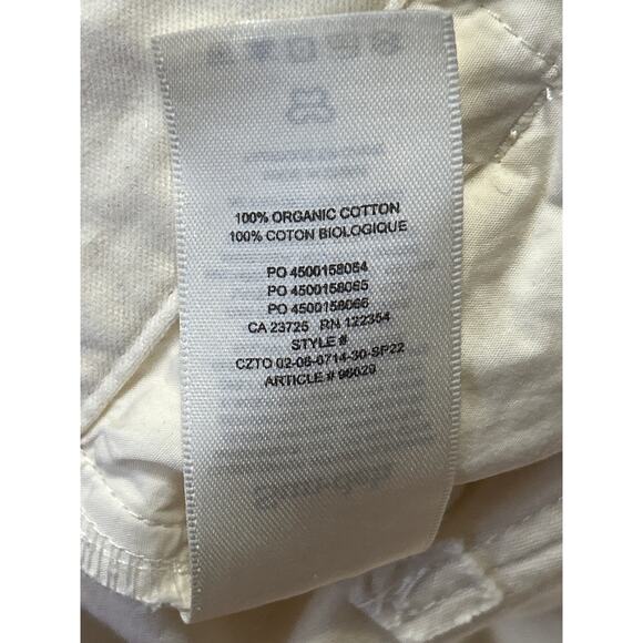 Aritzia Sun-deh Womens White Mid Rise Straight Wide Leg Trousers Pants Size 00 - Picture 5 of 5